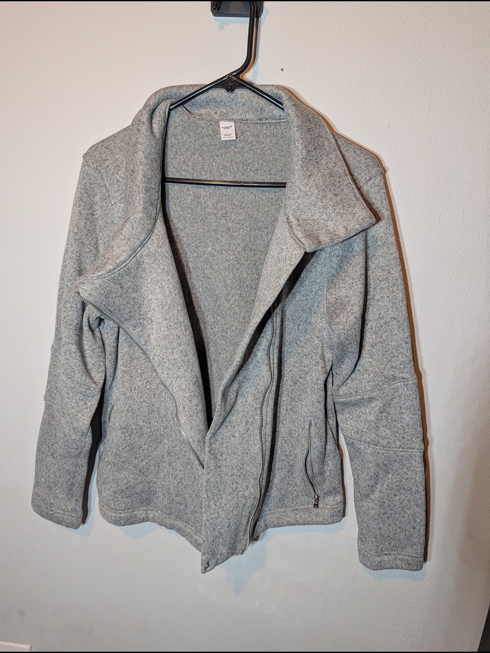 Old Navy Active Heather Gray Zip-Front Utility Jacket
